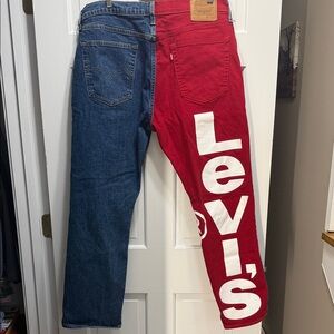 Levi’s 541 two tone colorblock athletic taper jeans 36X30